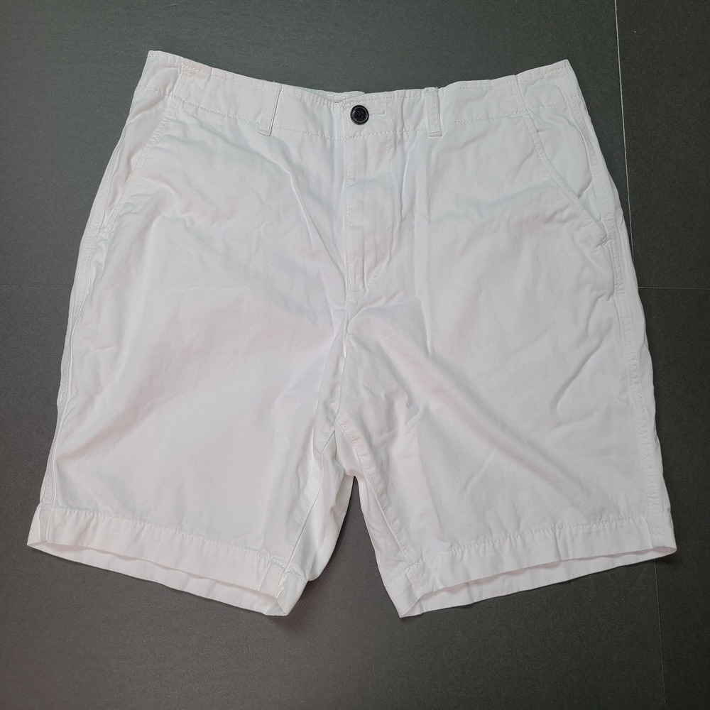 American Eagle Outfitters Prep Shorts Men 36 White Pockets Chino Beach Lounge